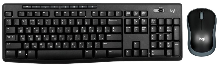 Клавиатура и мышь беспроводной комплект Logitech MK270