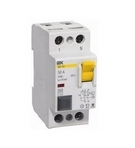 Выключатель дифференциального тока (ВДТ, УЗО) IEK MDV10-2-063-030