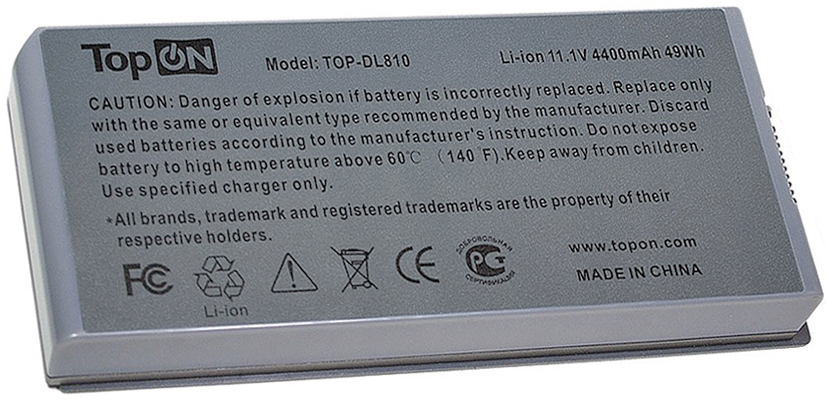 Аккумулятор для ноутбука Dell TopOn TOP-DL810