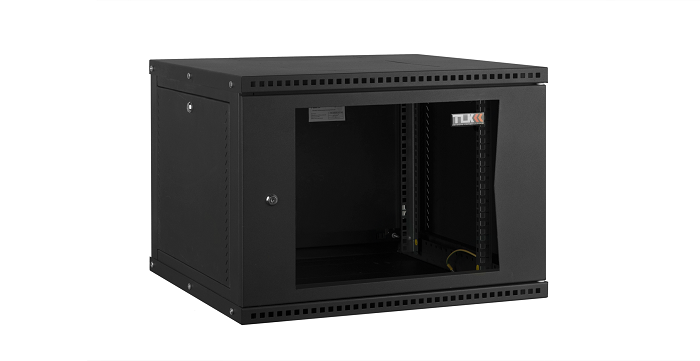 Шкаф настенный 19", 6U TLK TWI-066045-R-G-BK