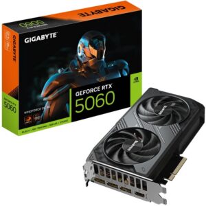 Видеокарта GIGABYTE nVidia GeForce RTX 5060, 8 ГБ GDDR7, [GV-N5060WF2OC-8GD]