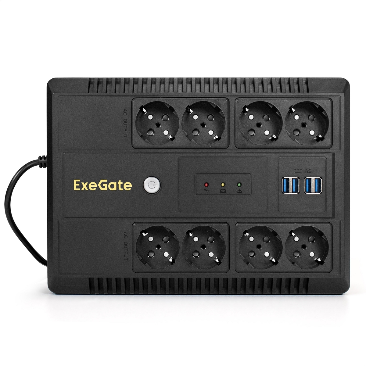 Источник бесперебойного питания Exegate NEO NNB-650.LED.AVR.8SH.CH