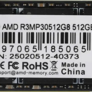 SSD накопитель 512 ГБ AMD R3MP30512G8, PCIe 3.0 x4, [R3MP30512G8]