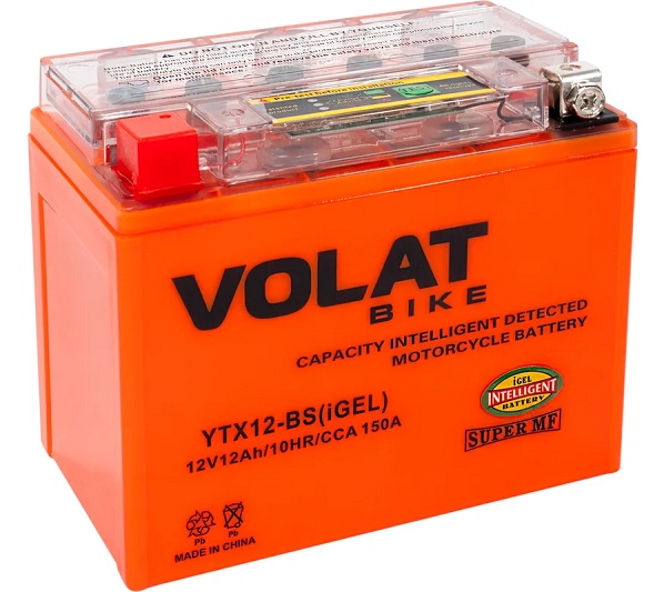 Батарея VOLAT YTX12-BS(iGEL)Volat
