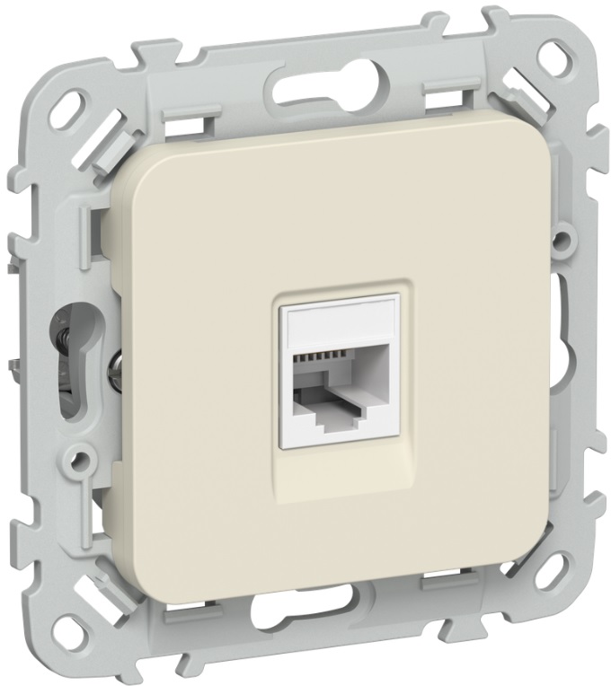 Розетка компьютерная IEK FI-K12-1-K86