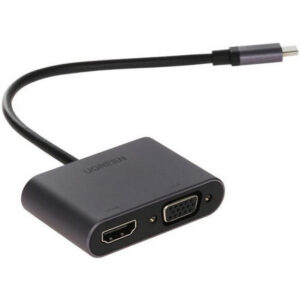 Док-станция UGREEN USB-C to HDMI + VGA Adapter Space Gray (CM162)