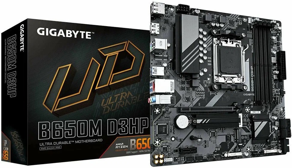 Материнская плата GIGABYTE B650M D3HP, AM5, AMD B650, mATX