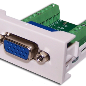 Розетка Mosaic Lanmaster LAN-WA-LP-VGA16-WH