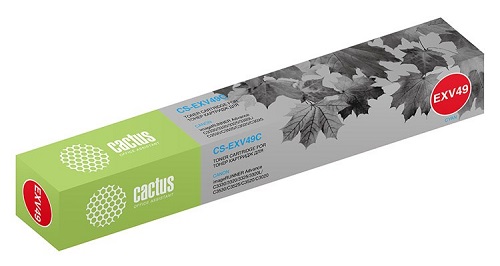 Тонер-картридж Cactus CS-EXV49C Голубой