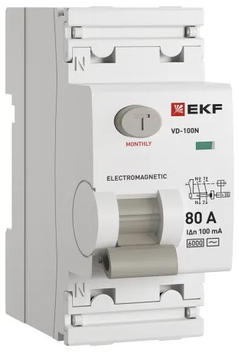 УЗО EKF E1026M80100