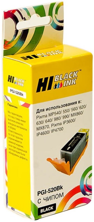 Тонер-картридж Hi-Black HB-PGI-520Bk Черный