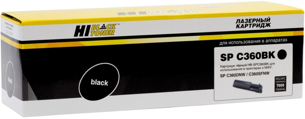 Тонер-картридж Hi-Black HB-SPC360BK Черный