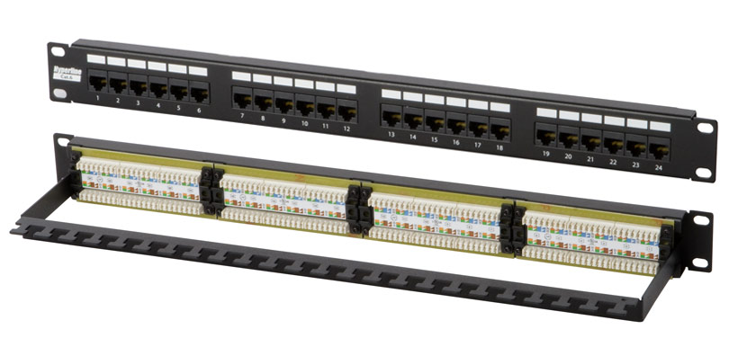 Патч-панель NikoMax NMC-RP24UD2-1U-BK