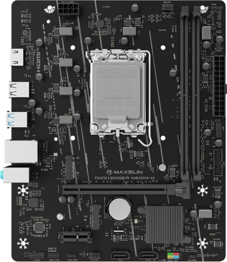 Материнская плата MAXSUN MS-Challenger H610M-H, LGA1700, Intel H610, mATX