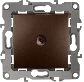 Розетка Lanmaster LAN-EC45x45-TV-BRZ