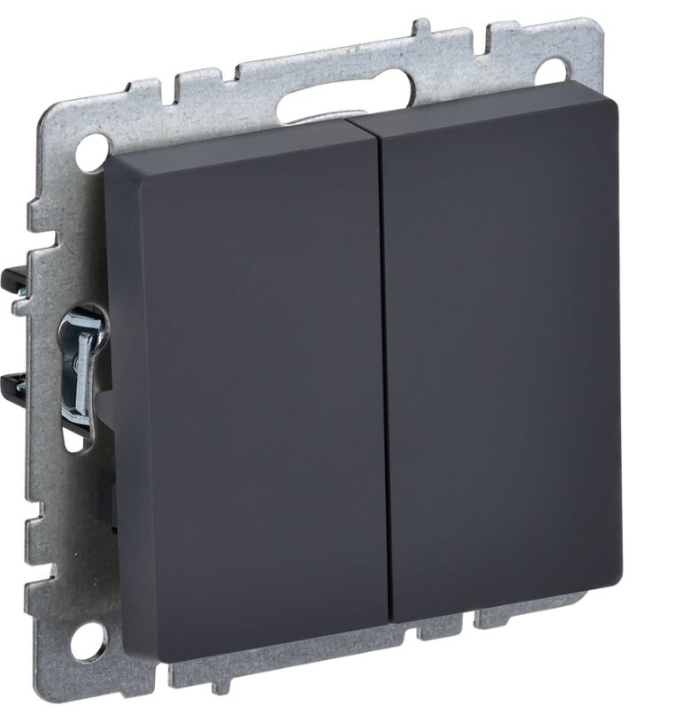 Переключатель двухклавишный IEK BR-V22-0-10-K53