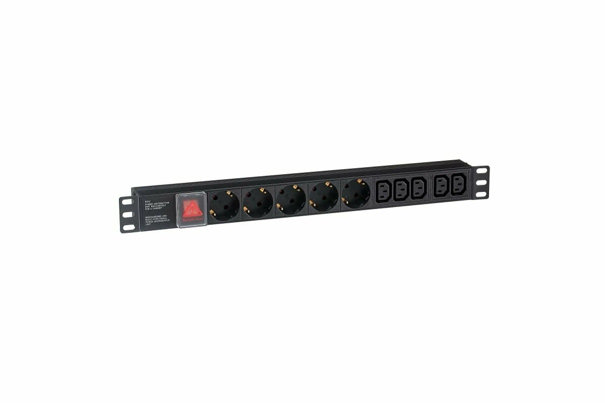 Блок розеток Exegate ServerPro PDU-19H008 Al-5C135S-C14-SW