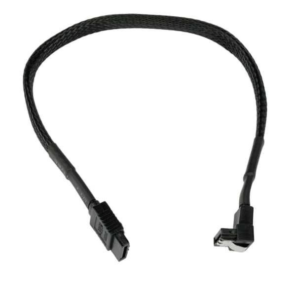 Кабель интерфейсный Cablexpert CC-SATAM-DATA90-BLBR-30CM