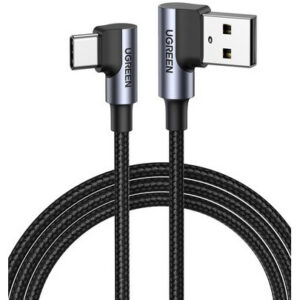 Кабель USB - USB Type-C, 1м, UGREEN US176 Black