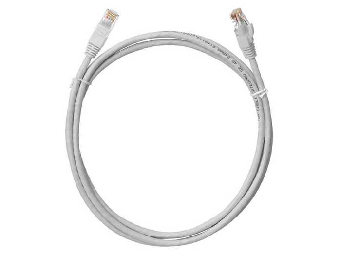 Кабель патч-корд U/UTP 5e кат. 3м Netlan EC-PC4UD55B-030-GY-10