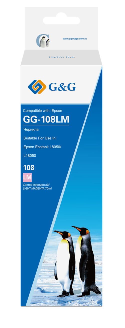 Тонер-картридж G&G GG-108LM Светло-пурпурный