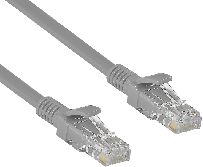 Кабель патч-корд U/UTP 5e кат. 1м Exegate UTP-RJ45-RJ45-5e-1M-LSZH-GY