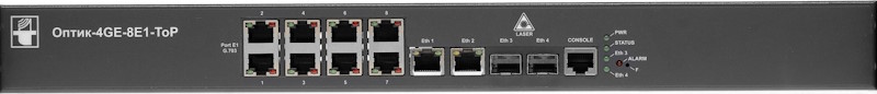 Мультиплексор-коммутатор НПО Телеком Оптик-4GE-8E1-ToP