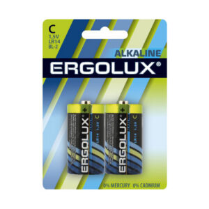 Батарейка ERGOLUX LR14 BL-2