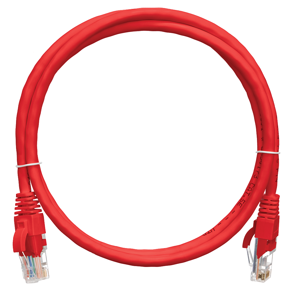 Кабель патч-корд U/UTP 5e кат. 1м NikoMax NMC-PC4UD55B-010-C-RD