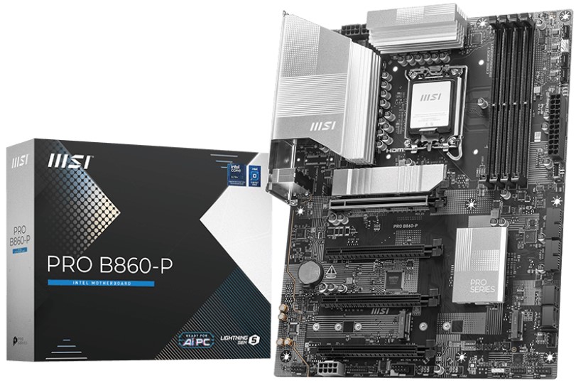 Материнская плата MSI PRO B860-P, LGA1851, Intel B860, ATX