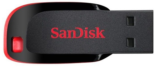 Накопитель USB 2.0 16GB SanDisk Cruzer Blade