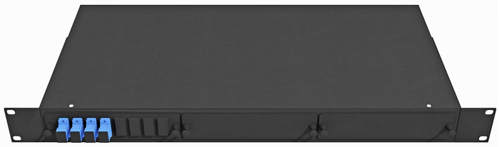 Кросс оптический стоечный TopLAN КРС-Top-1U-04SC/U-OS2-BK