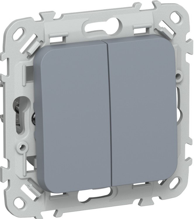 Выключатель двухклавишный IEK FI-V20-0-10-1-K35