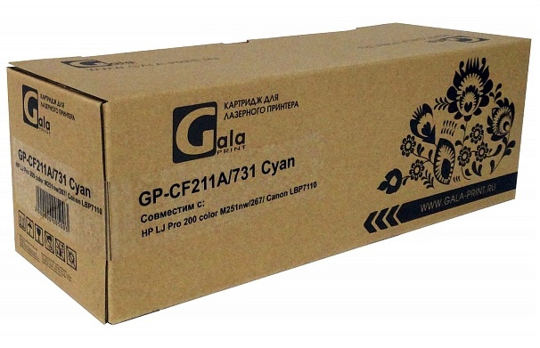 Тонер-картридж GalaPrint CF211A/731 Голубой