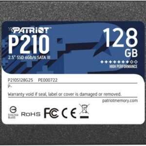 SSD накопитель Patriot Memory P210S128G25, [P210S128G25]