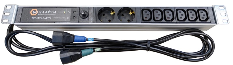 Блок розеток Bonch BONCH-ATS/PDU 8A-2S/6C13-C14/C14