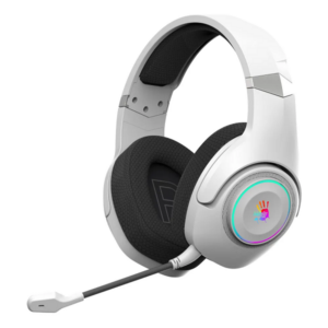 Беспроводные наушники A4Tech Bloody GR270, Bluetooth, Накладные, Бело-серый, [GR270 white]