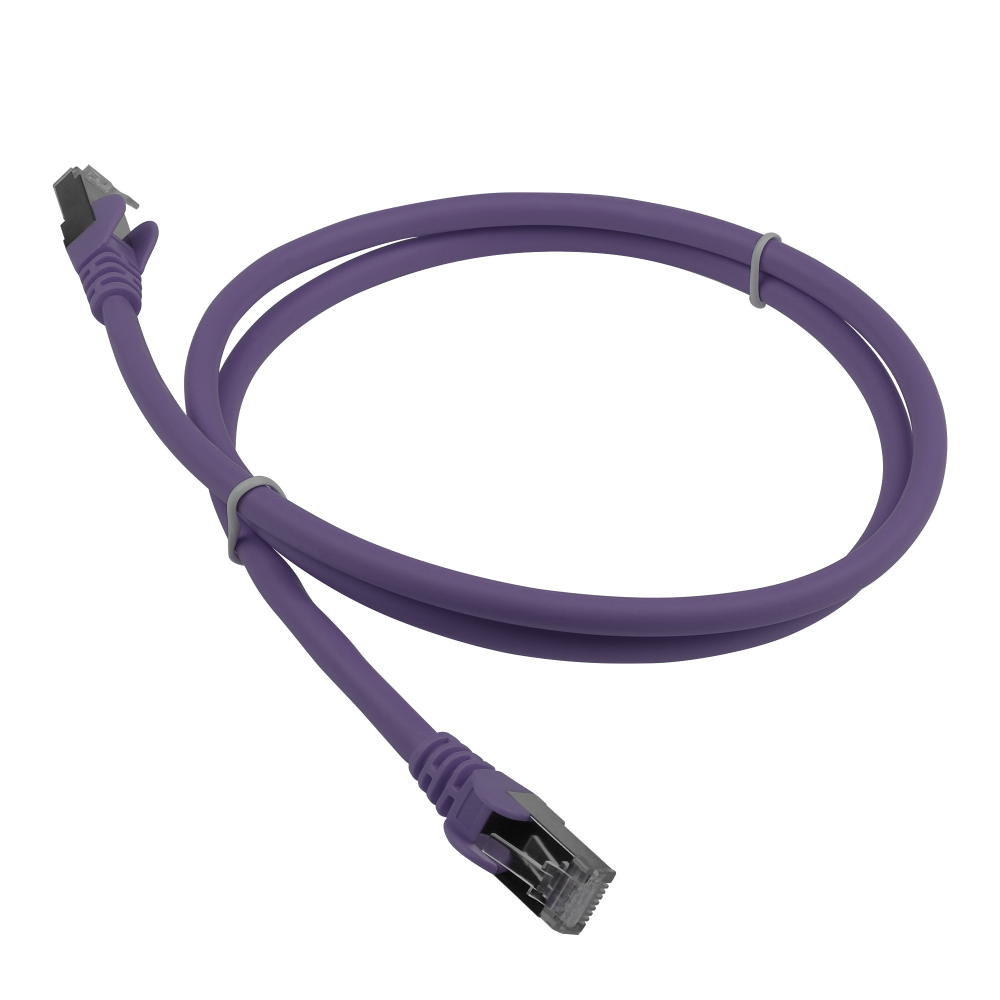Кабель патч-корд F/UTP 6A кат. 1м Lanmaster LAN-PC45/S6A-1.0-VI