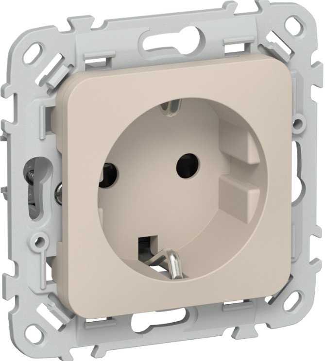 Розетка с заземлением IEK FI-R14-16-1-K88