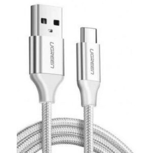 Кабель USB - USB Type-C, 3м, UGREEN US288 Silver
