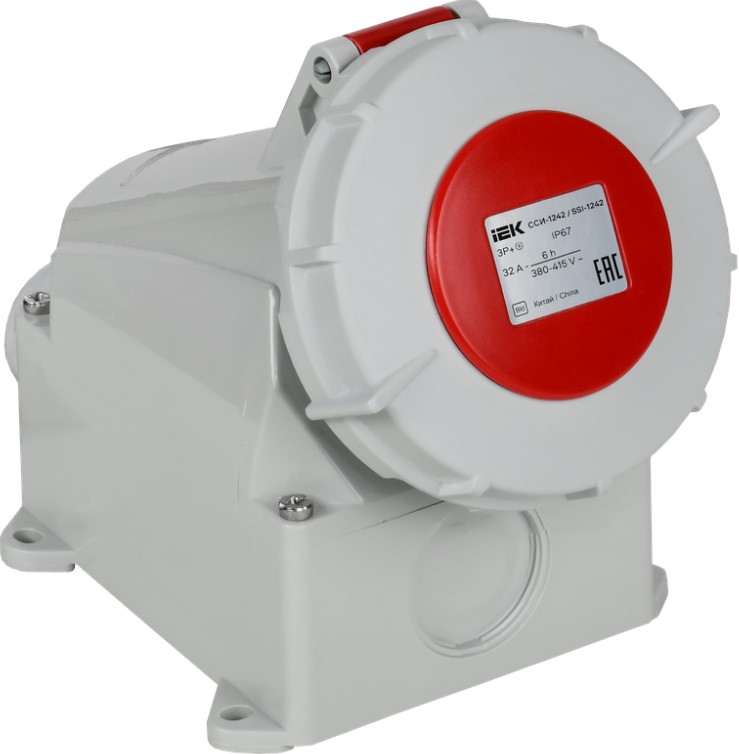 Розетка стационарная наружная IEK PSR12-032-4-0-67