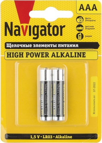 Батарейка Navigator NBT-NE-LR03-BP2