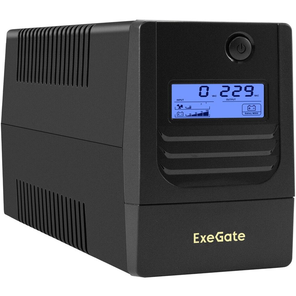 ИБП ExeGate Smart LB-500.LCD.AVR.2SH.USB