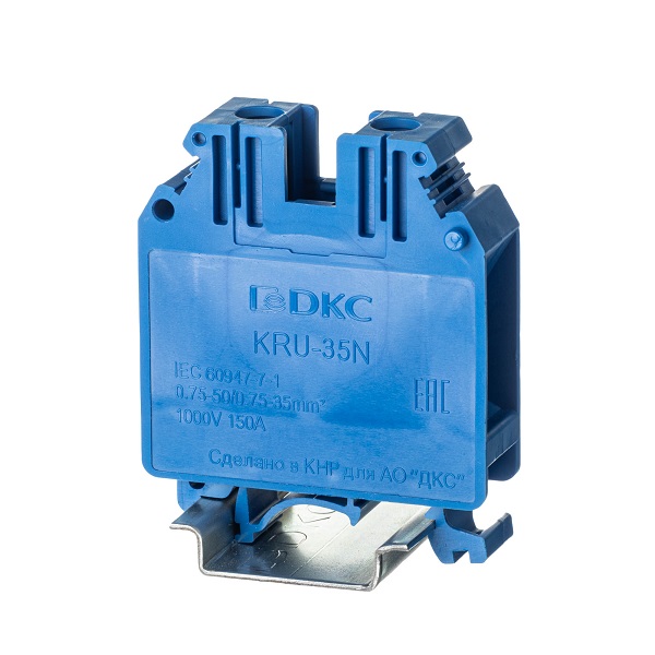 Клемма проходная DKC KRU-35N-BU