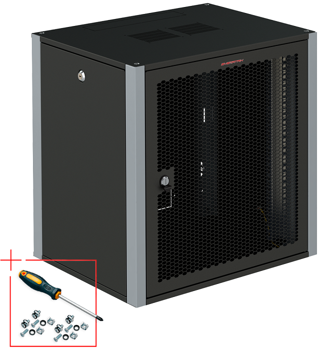 Шкаф настенный 19", 15U SYSMATRIX WP 6415.930