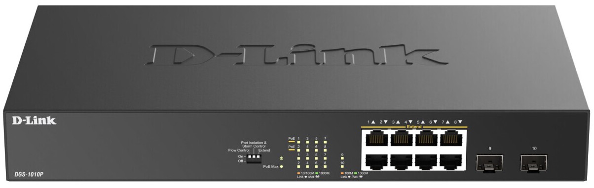 Коммутатор D-link DGS-1010P/B1A