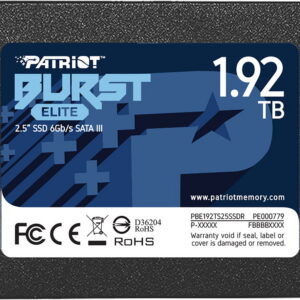 SSD накопитель 1920 ГБ Patriot Memory PBE192TS25SSDR, SATA III, [PBE192TS25SSDR]