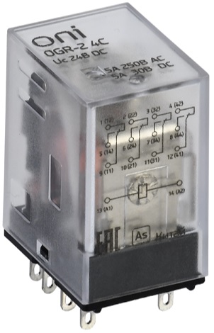 Реле ONI OGR-2-4C-DC24V