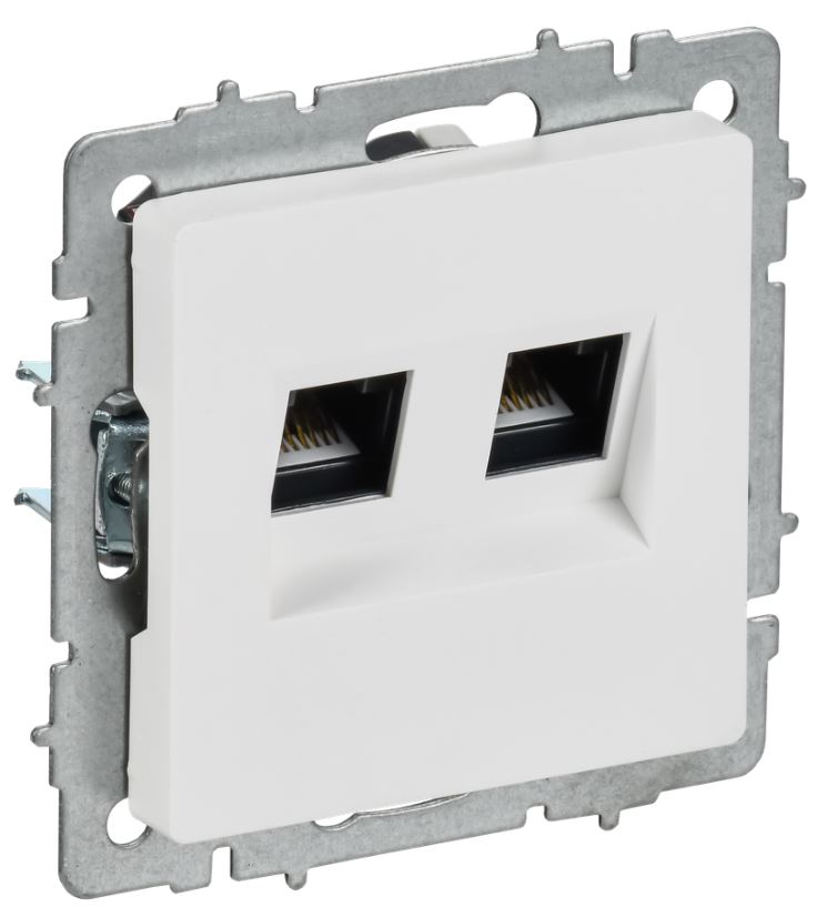 Розетка компьютерная IEK BR-K20-1-K91