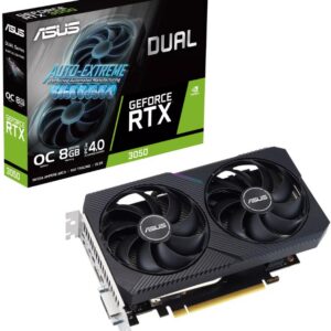 Видеокарта ASUS nVidia GeForce RTX 3050, 8 ГБ GDDR6, [DUAL-RTX3050-O8G-V2]